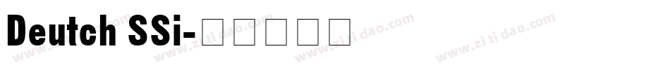 Deutch SSi字体转换